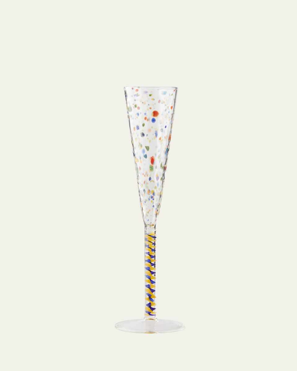 Multicolor Champagne Flute